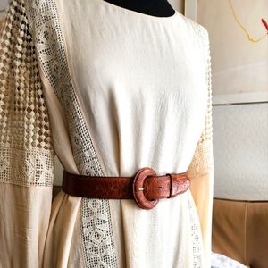 Vintage Ginnie Johansen Leather Belt